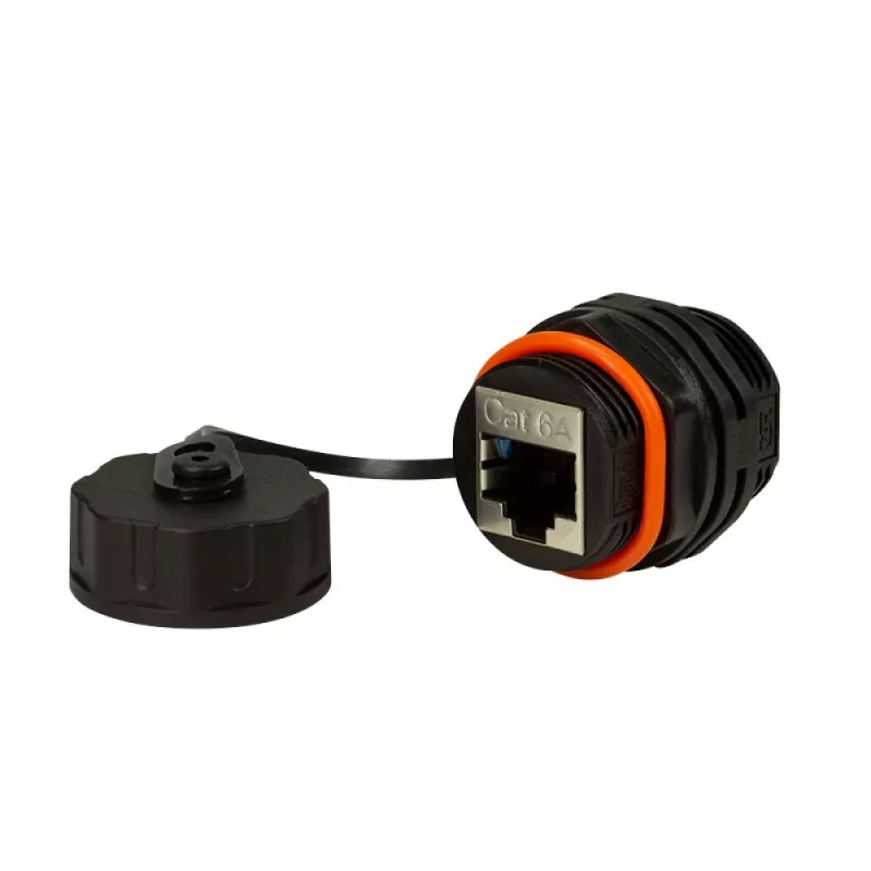 Techly IWP-MD C6A-IPPANT kaapelisovitin RJ45 musta