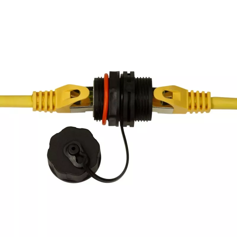 Techly IWP-MD C6A-IPPANT kaapelisovitin RJ45 musta