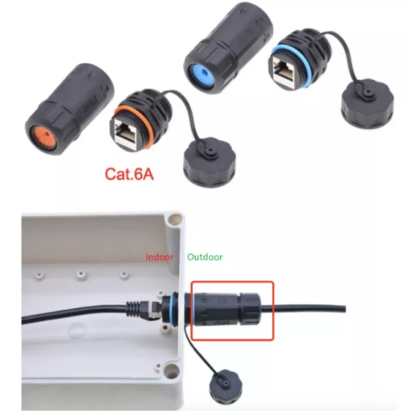 Techly IWP-MD C6A-IPPANT kaapelisovitin RJ45 musta