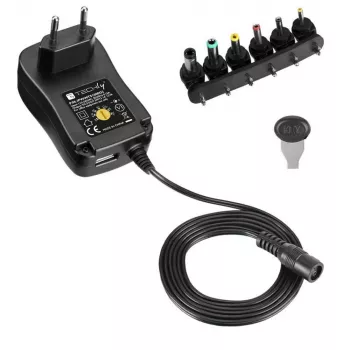 Techly IPW-NTS1000G2 virtalähde/invertteri sisäkäyttöön 12 W musta