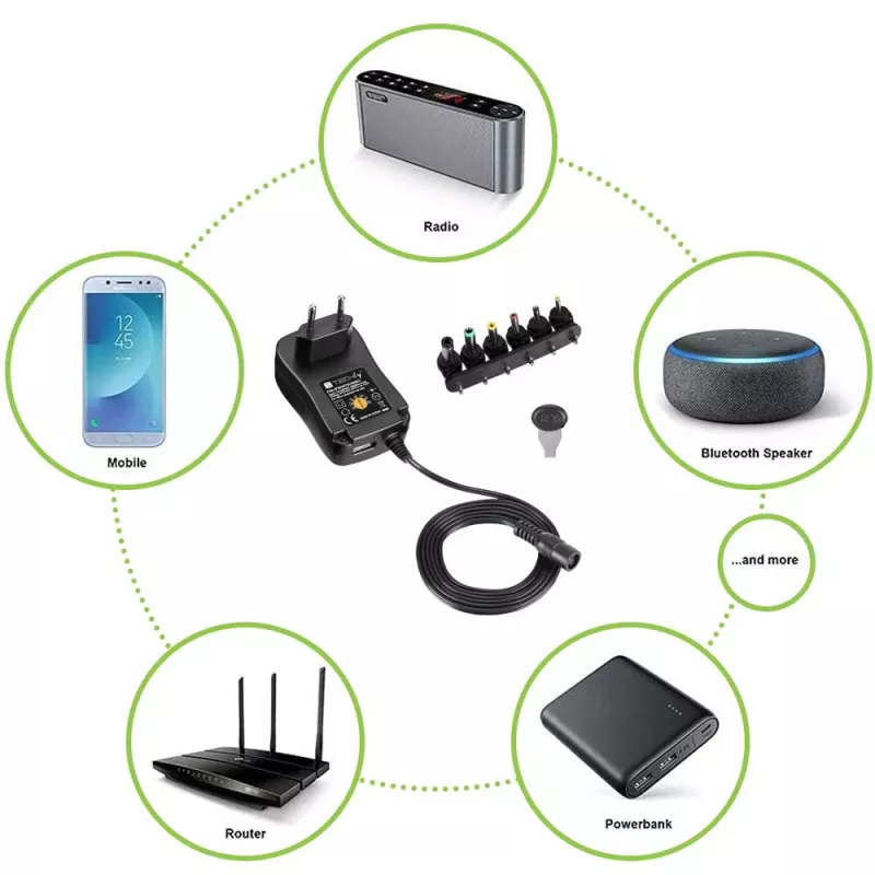 Techly IPW-NTS1000G2 virtalähde/invertteri sisäkäyttöön 12 W musta