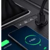 Techly Mini-autolaturi 2 porttia USB-A Quick Charge 3.0 36W musta metalli