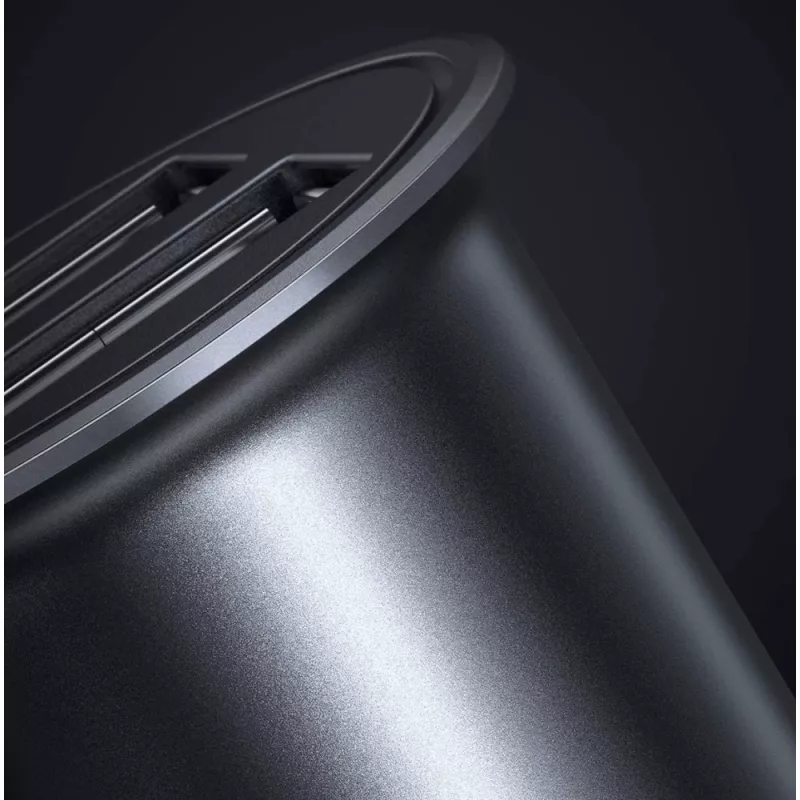 Techly Mini-autolaturi 2 porttia USB-A Quick Charge 3.0 36W musta metalli