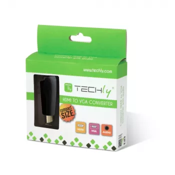 Techly IDATA HDMI-VGA2MABT2 videosignaalimuunnin passiivinen videomuunnin 1920 x 1080 pikseliä