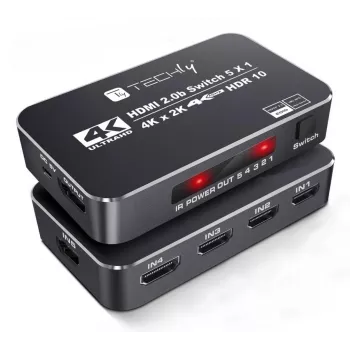 Techly IDATA HDMI2-4K5160B videokytkin HDMI