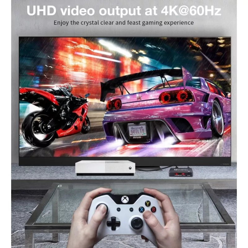 Techly IDATA HDMI2-4K5160B videokytkin HDMI