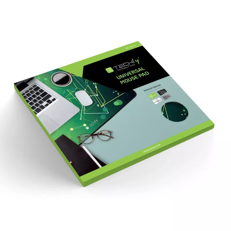 Techly ICA-MP GLASS1 hiirimatto pelihiirimatto vihreä