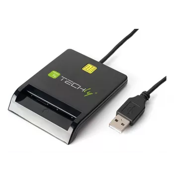 Techly I-CARD CAM-USB2TY2 älykortinlukija sisäkäyttöön USB USB Type-A musta