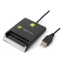 Techly I-CARD CAM-USB2TY2 älykortinlukija sisäkäyttöön USB USB Type-A musta
