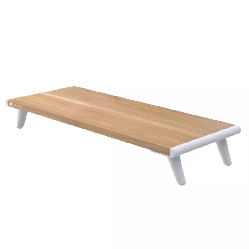 Techly ICA-MS 389 monitoriteline/jalusta työpöytä valkoinen, puu