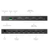 Techly IDATA HDMI-MX44 matriisikytkin AV-matriisikytkin 4 W
