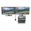 Techly IADAP USBC-HDMI2T4K videokaapeli-sovitin 0,15 m USB Type-C 2 x HDMI musta