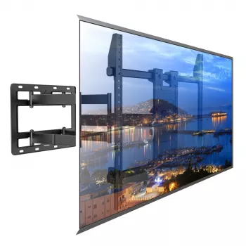 Techly seinäteline 55-100 tuuman Full-Motion LED-LCD-TV:lle, 300 x 300 mm, 900 x 600 mm, 0 - 7°, 120°, teräs, musta