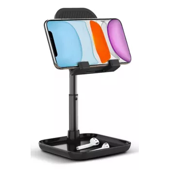 Techly I-SMART-STAND13 teline passiivinen teline matkapuhelin/älypuhelin, tabletti/UMPC musta