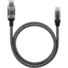 Techly ICOC-U3A-RJ45-050 USB 3.0 Type-A–Gigabit Ethernet -sovitinkaapeli, 5 m, musta/hopea