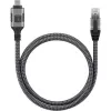 Techly ICOC U3C-RJ45-020 verkkokaapeli hopea, musta 2 m Cat6 F/UTP (FTP)