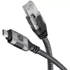 Techly ICOC U3C-RJ45-020 verkkokaapeli hopea, musta 2 m Cat6 F/UTP (FTP)