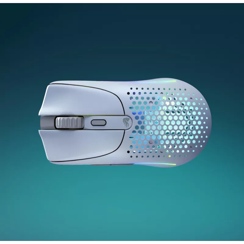 Glorious Gaming Glorious Model O Wireless 2 – mattavalkoinen, oikeakätinen, laser, RF langaton + USB Type-C, 26000 DPI, 1 ms, valkoinen