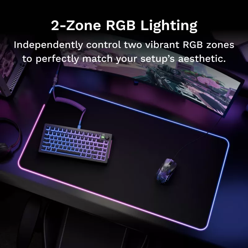 Glorious Gaming GLORIOUS hiirimatto PAD 2 GLED - XL EXTENDED - musta
