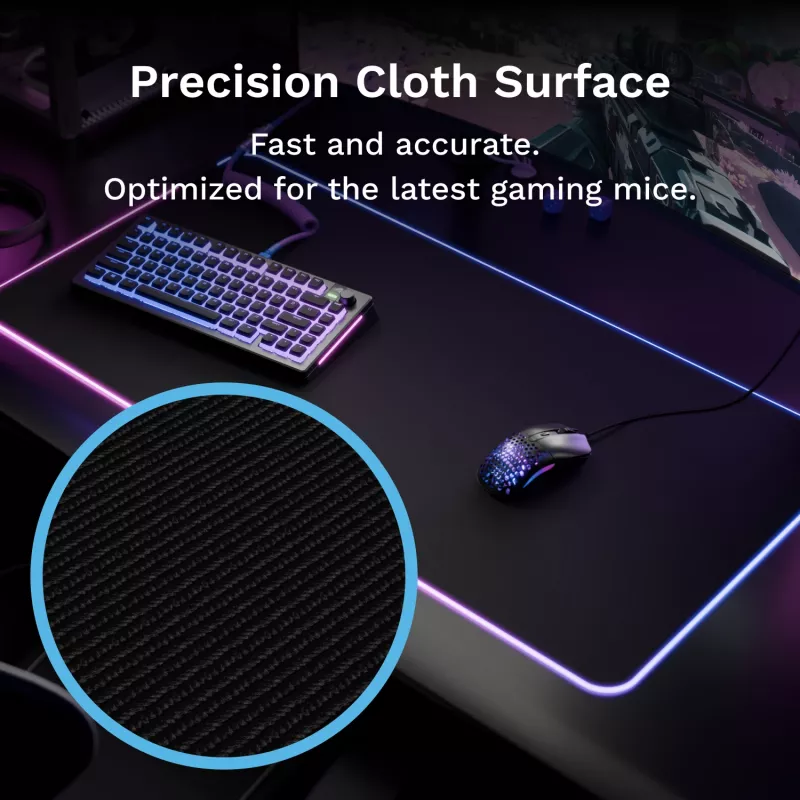 Glorious Gaming GLORIOUS hiirimatto PAD 2 GLED - XL EXTENDED - musta