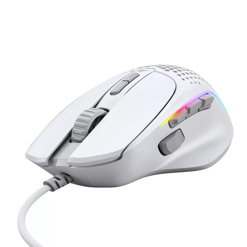 Glorious Gaming Glorious Model I2 Wired – valkoinen, oikeakätinen, optinen, USB Type-A, 26000 DPI, valkoinen