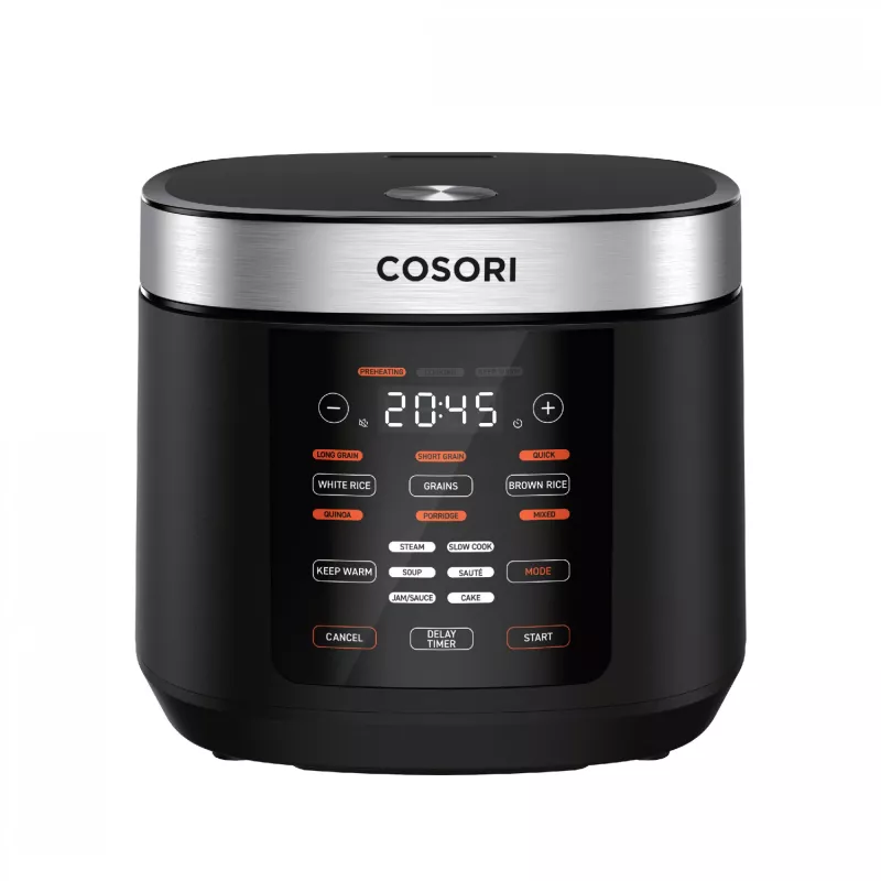 Cosori Multi-Cooker Chef Edition riisinkeitin 5 L 970 W musta, hopea