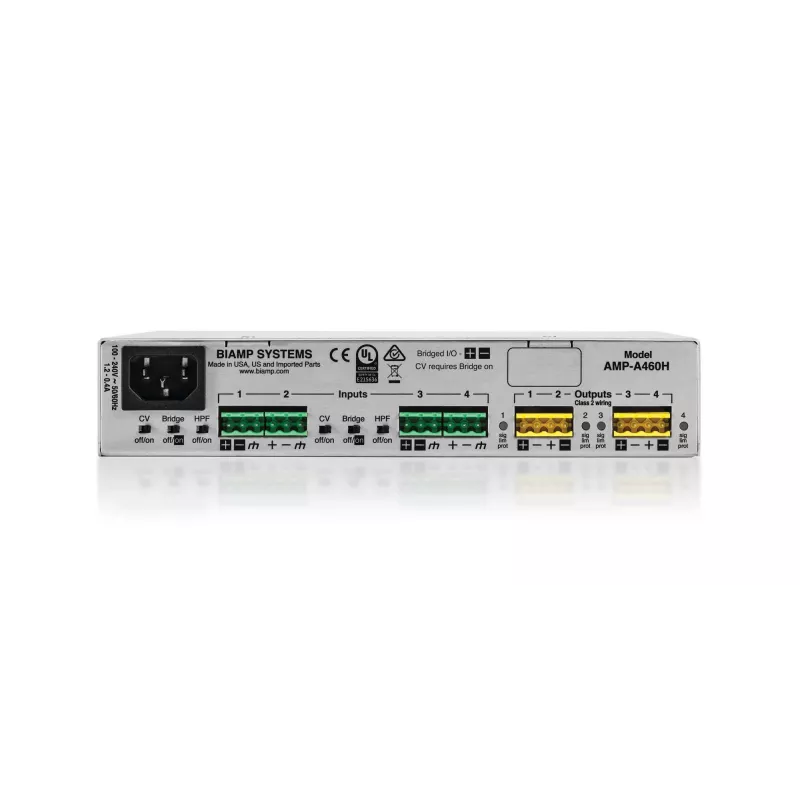 Biamp AMP-A460H 4.0 kanavaa kotikäyttö ruostumaton teräs