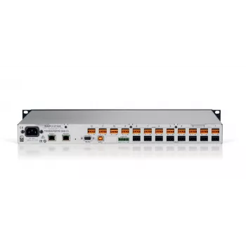 Biamp Tesira FORTÉ DAN CI, 8000 Ω, 207 Ω, musta, metallinen, 1U, OLED, 20 - 20000 Hz