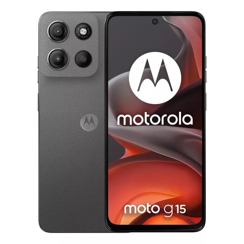 Motorola moto g15 17.1 cm (6.72 tuumaa) Dual-SIM Android 15 4G USB Type-C 8 GB 512 GB 5200 mAh harmaa