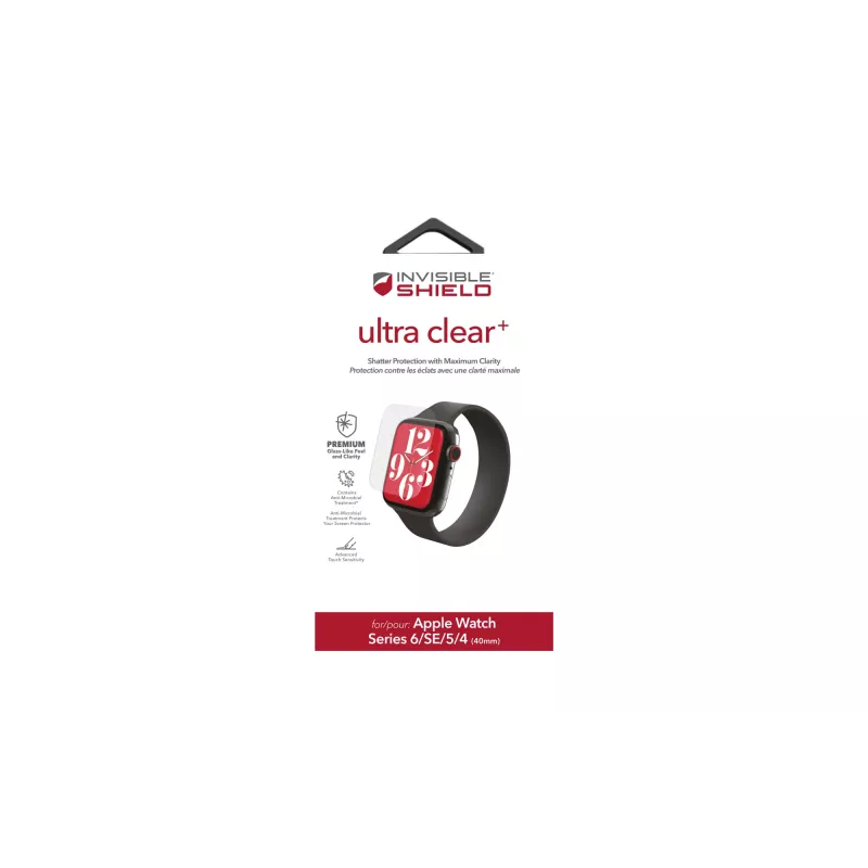 ZAGG InvisibleShield Ultra Clear+ Apple Watch Series 4/5/6/SE 40mm näytönsuojaus