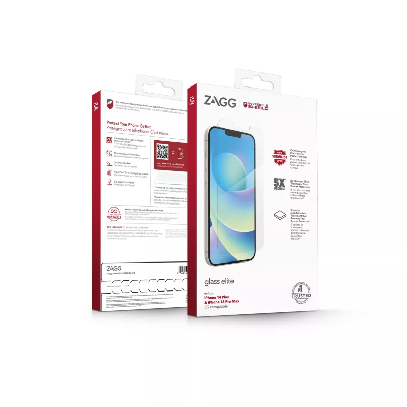 InvisibleShield Elite lasinen näytönsuoja Apple iPhone 13 Pro Max, 17 cm (6,7 tuumaa), läpinäkyvä