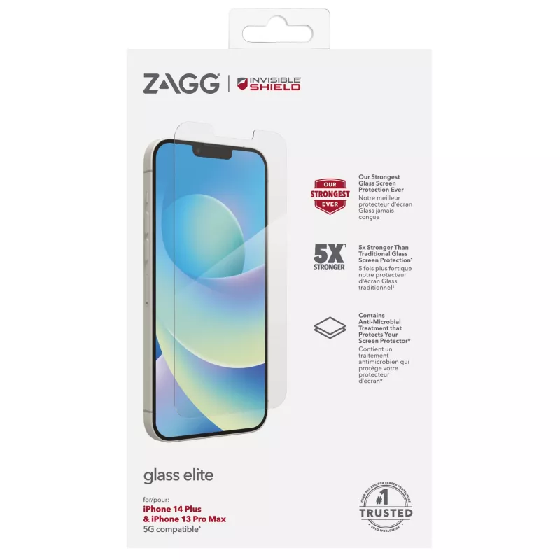 InvisibleShield Elite lasinen näytönsuoja Apple iPhone 13 Pro Max, 17 cm (6,7 tuumaa), läpinäkyvä
