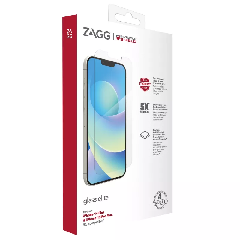 InvisibleShield Elite lasinen näytönsuoja Apple iPhone 13 Pro Max, 17 cm (6,7 tuumaa), läpinäkyvä