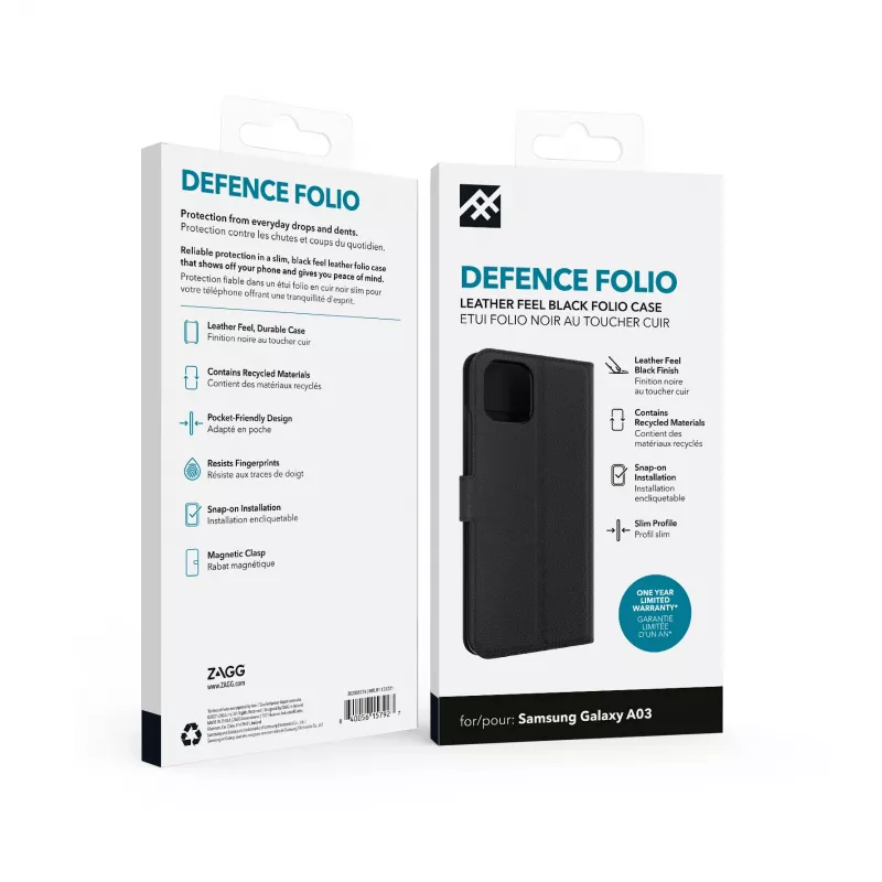IFROGZ Defence Folio matkapuhelinkotelo 16,5 cm (6,5 tuumaa) musta