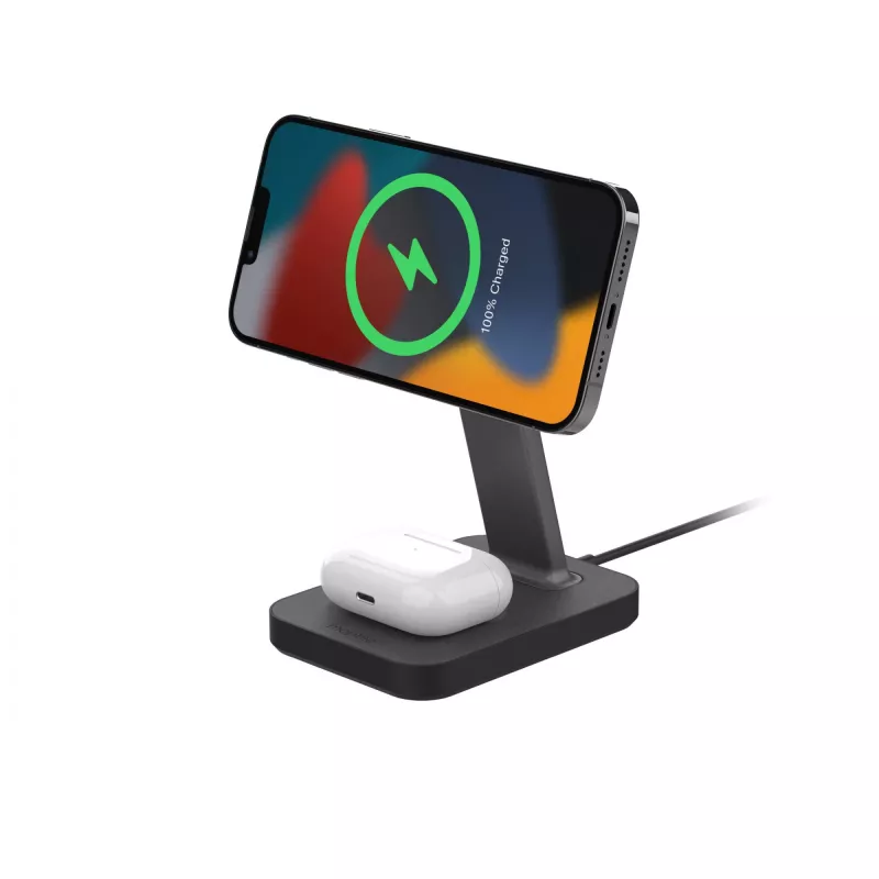 mophie UNV WRLS-snap+ stand & pad-musta-ROC-EU, sisäkäyttö, AC, langaton lataus, musta