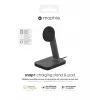mophie UNV WRLS-snap+ stand & pad-musta-ROC-EU, sisäkäyttö, AC, langaton lataus, musta