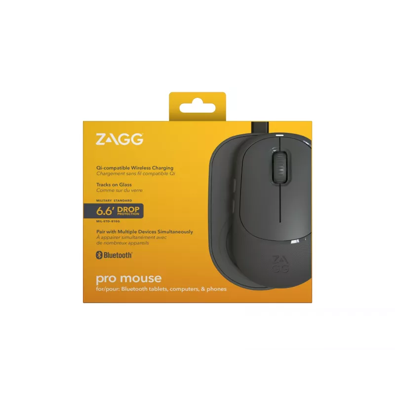 ZAGG Accessories-ProMaus langaton hiiri ja langaton latausalusta - antrasiitti