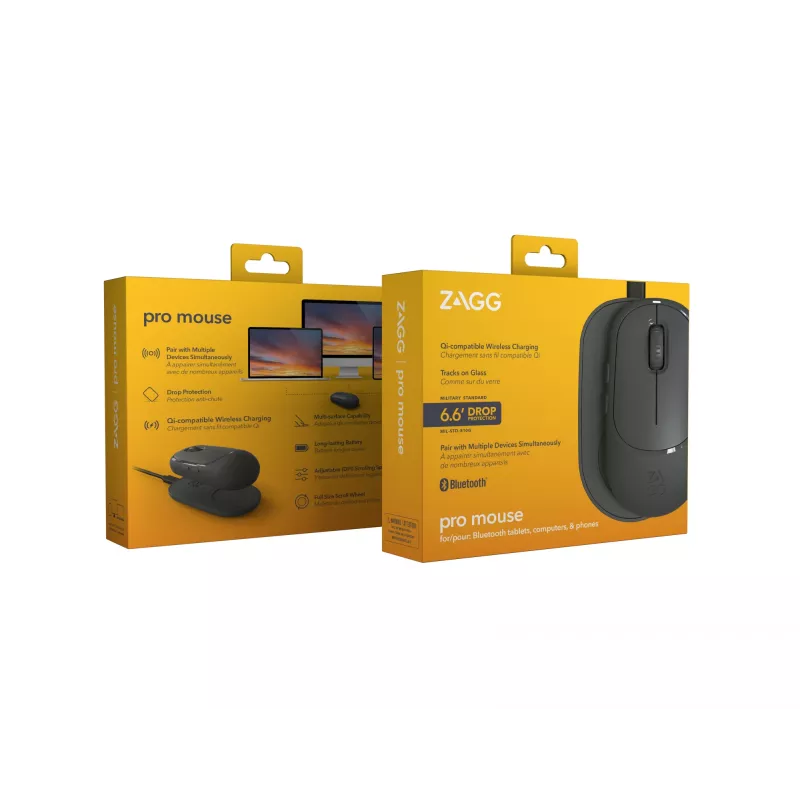 ZAGG Accessories-ProMaus langaton hiiri ja langaton latausalusta - antrasiitti