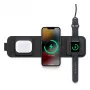 mophie 3-in-1 matkalaturi MagSafe-yhteensopiva (2023), sisäkäyttö, USB, langaton lataus, musta