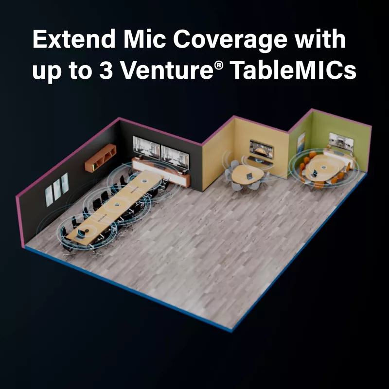 Vaddio Venture TableMIC harmaa konferenssimikrofoni