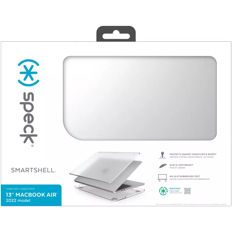 Speck SmartShell MacBook Air 13 M2 (2022) Clear, kovakuorinen kotelo, 33 cm (13