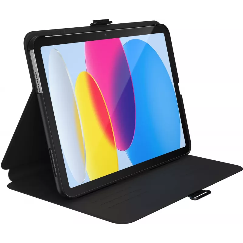 Speck Balance Folio -kotelo Apple iPad 10,9 (2022) musta – Microban