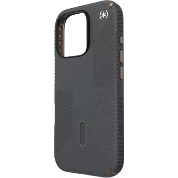 Speck Presidio2 Grip + ClickLock Apple iPhone 16 Pro Charcoal harmaa - Microban