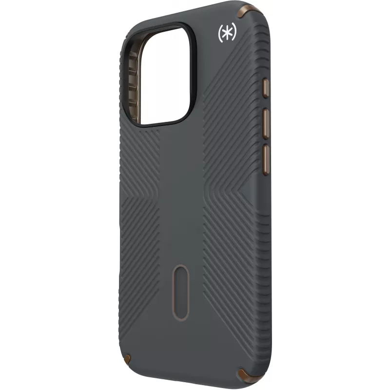 Speck Presidio2 Grip + ClickLock Apple iPhone 16 Pro Charcoal harmaa - Microban