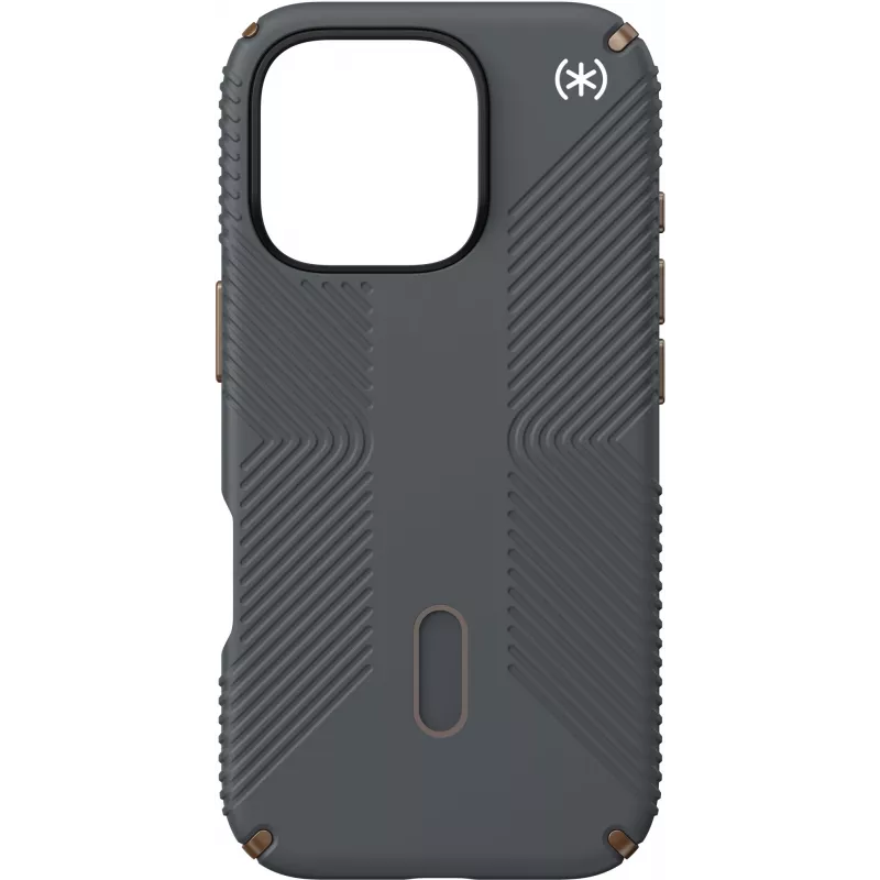 Speck Presidio2 Grip + ClickLock Apple iPhone 16 Pro Charcoal harmaa - Microban