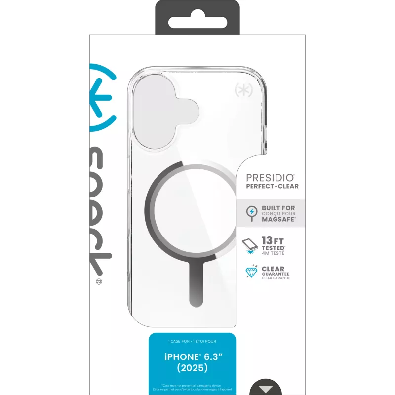 Speck Presidio Perfect Clear -kotelo MagSafe iP 17
