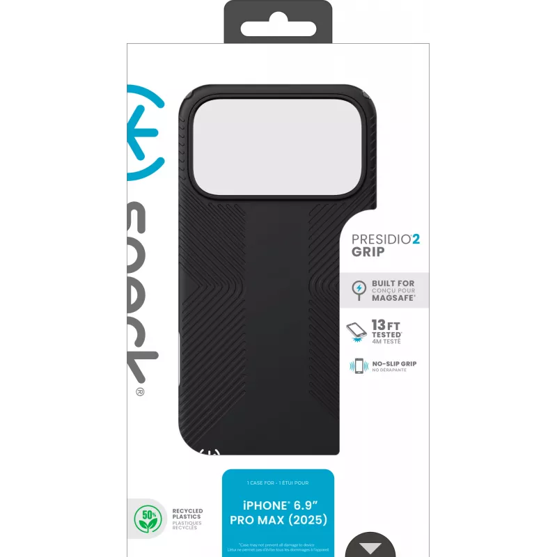 Speck Presidio2 Grip + MS Apple iPhone 17 Pro Max musta - Microban