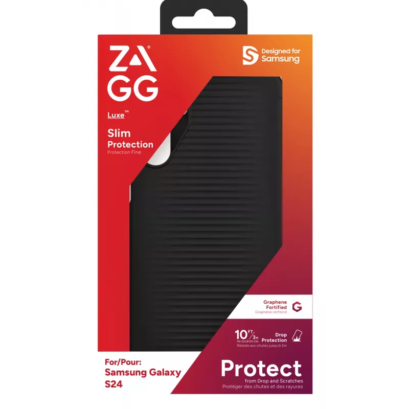 ZAGG Luxe -kotelo Galaxy S24 musta, kotelo, Samsung, Galaxy S24, 15,8 cm (6,2