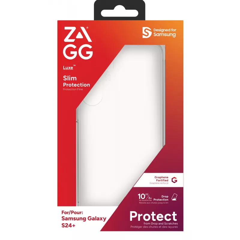 ZAGG Luxe -kotelo Galaxy S24+ läpinäkyvä, kotelo, Samsung, Galaxy S24+, 17 cm (6,7