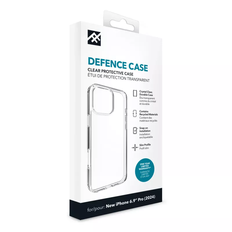 IFROGZ IF Defence Case Apple iPhone 16 Pro Max Clear INTL, kuori, Apple, iPhone 16 Pro Max, 17,5 cm (6,9